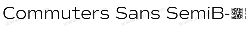 Commuters Sans SemiB字体转换